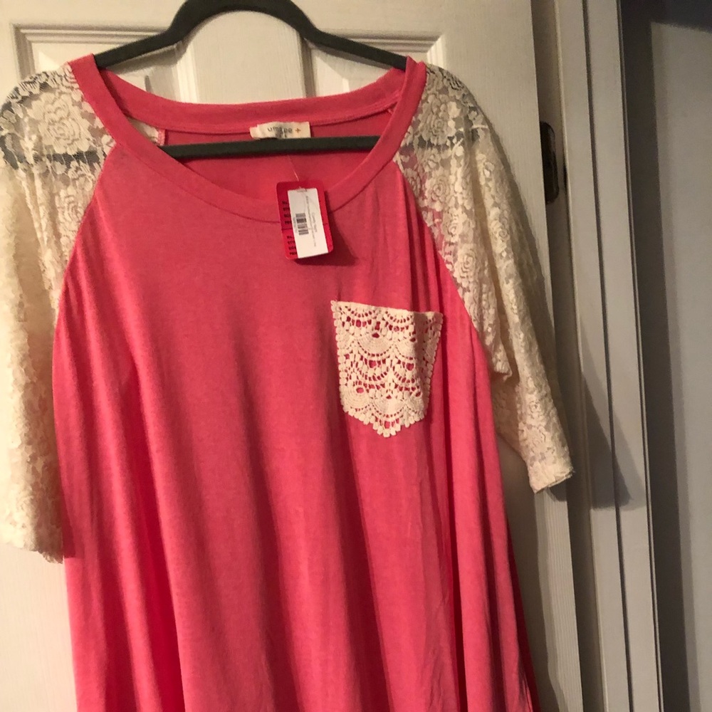 Bright pink shirt